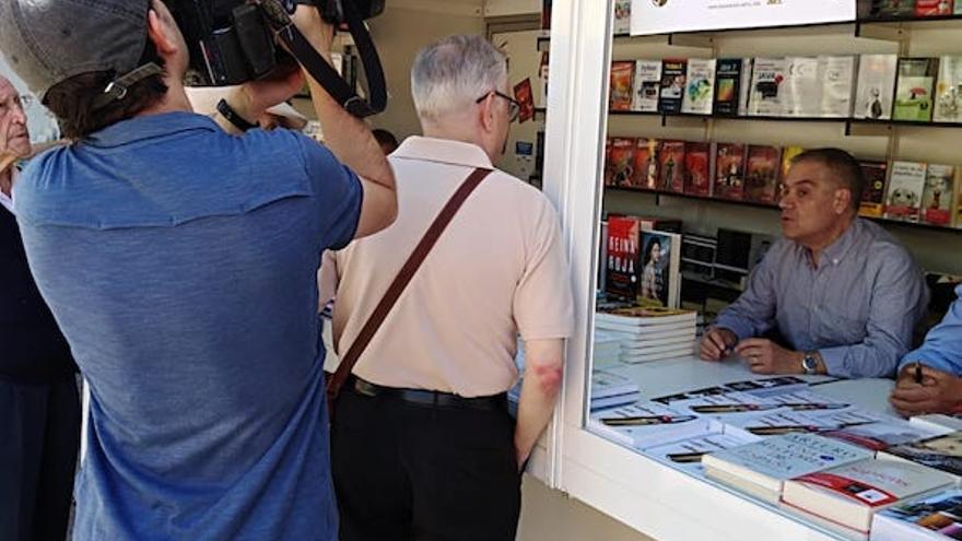 Andarias presentó su novela en mayo de 2019 en la feria del libro de Madrid