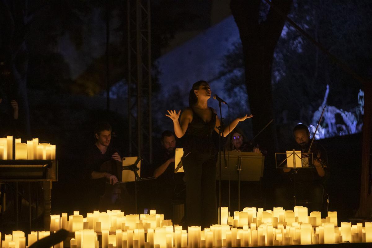 El concierto a la luz de las velas de las Nits de Tanit.