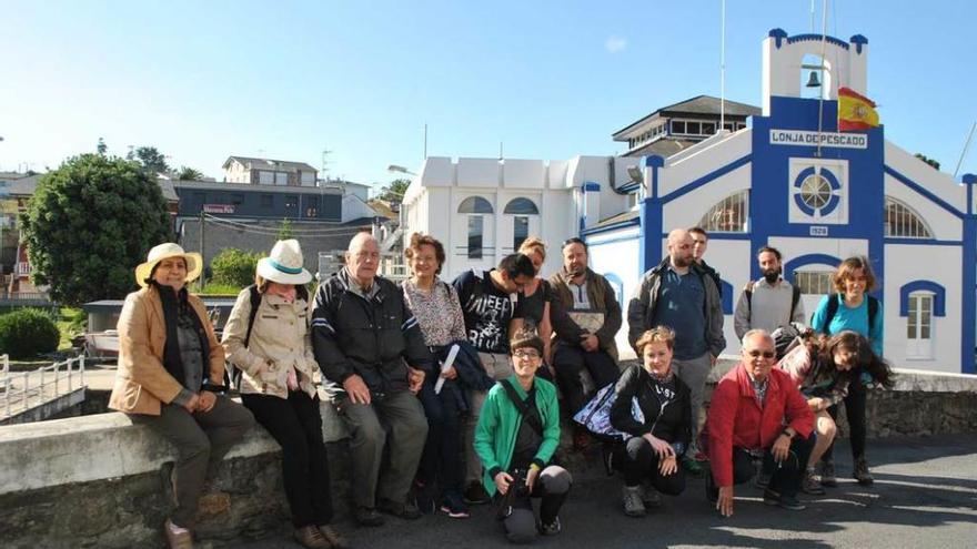 Participantes en el curso, en Puerto de Vega.