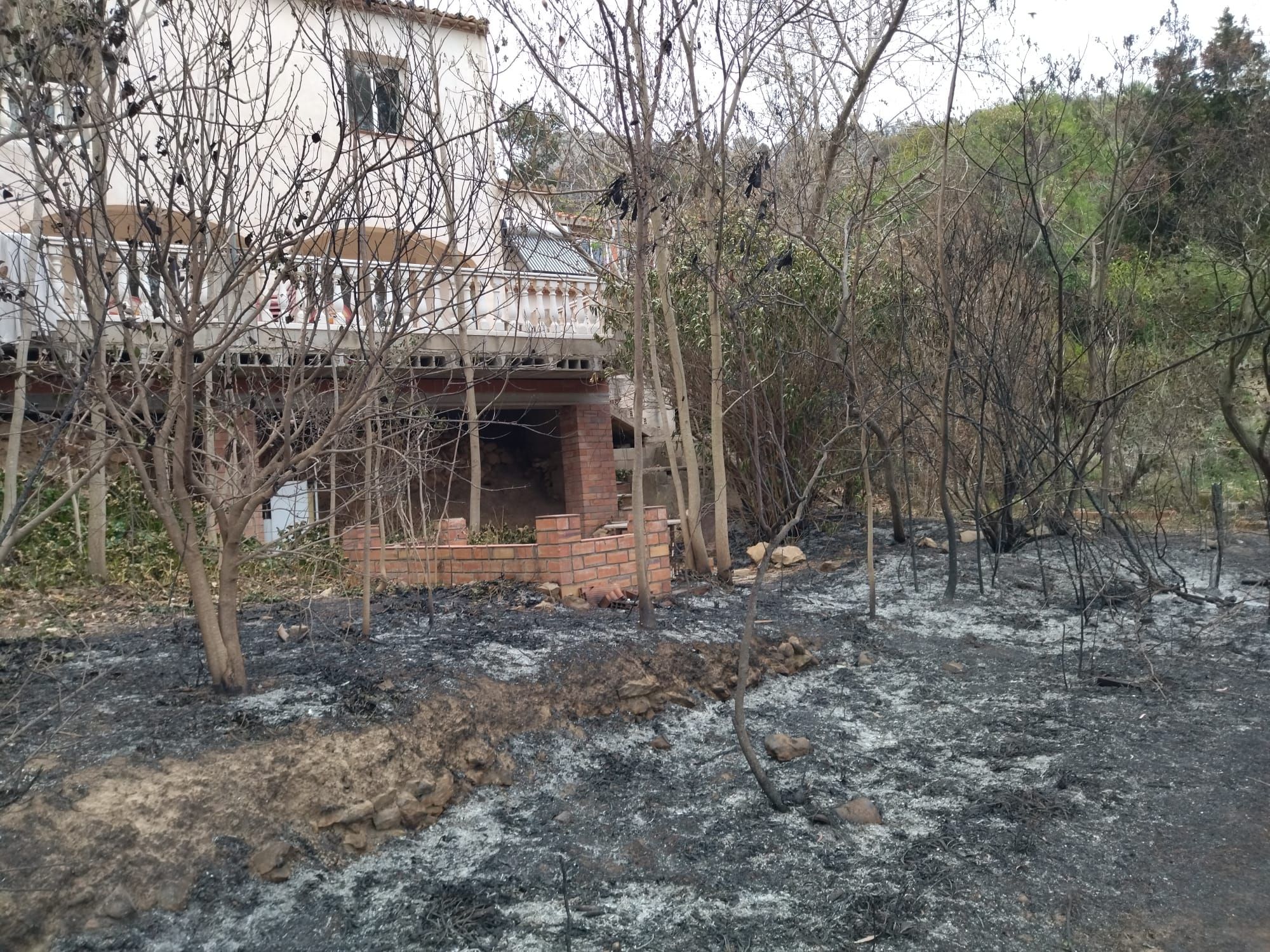 La destrucción del incendio de Tàrbena, en imágenes