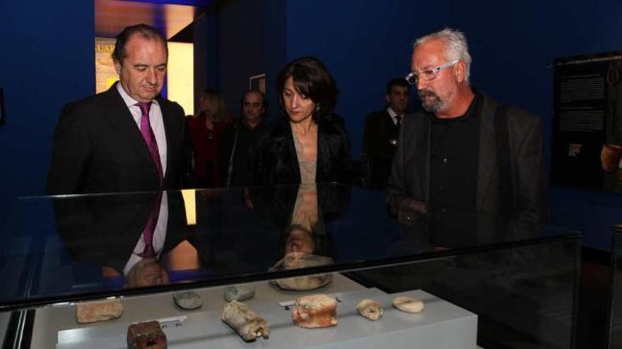 Ripoll y Albentosa, ayer, durante la presentación de la exposición en el Marq.