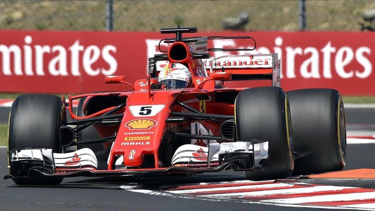 Impecable actuación de Vettel esta mañana en el Hungaroring