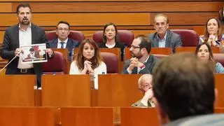 Los trillizos más famosos de Zamora se "cuelan" en el Pleno de las Cortes