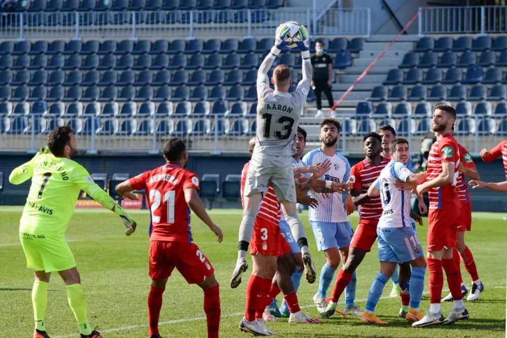 Partido de la Copa del Rey entre el Málaga CF y el Granada.