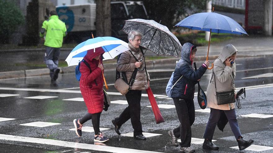 La borrasca &#039;Ciarán&#039; se deja notar en A Coruña este jueves