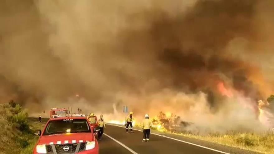 El incendio de Tarragona ya deja 5.500 hectáreas arrasadas