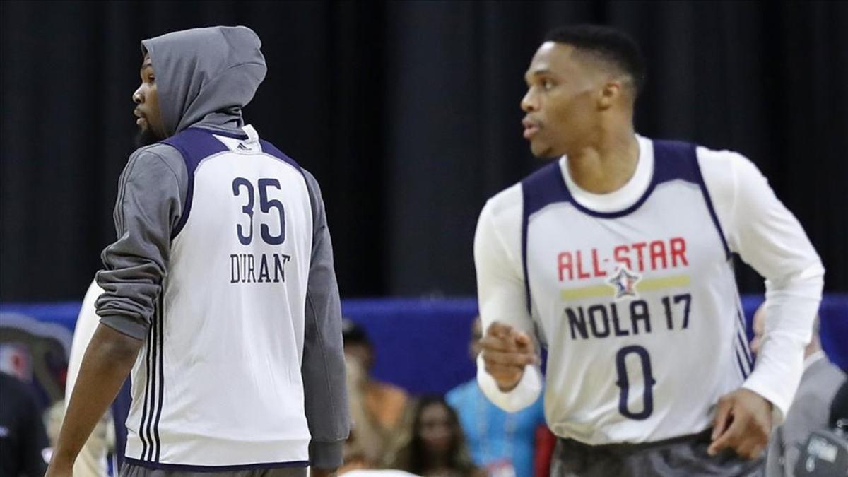 ¿Se acabó el mal rollo entre Durant y Westbrook? Veremos tras el All Star