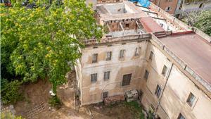 Aspecto actual del edificio conocido como Can Capellanets, en Les Corts.