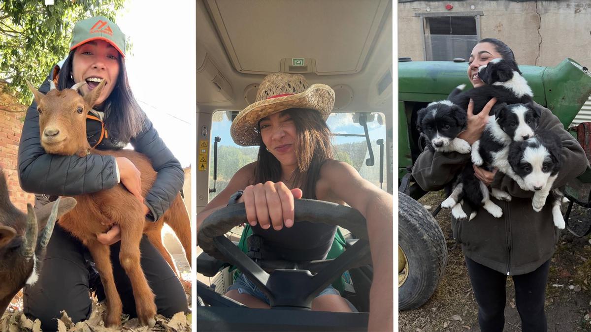 Andrea, la joven que se fue de Barcelona para vivir entre animales a un pueblo de Castellón