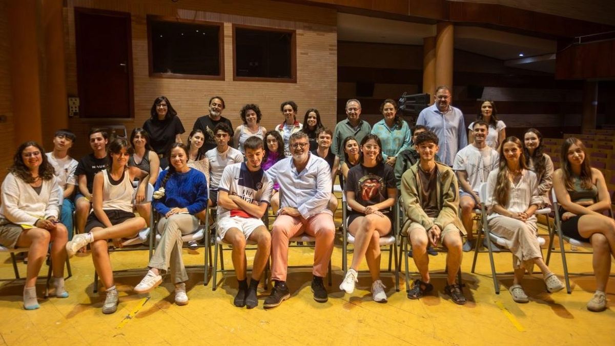 Participantes en el Campo del Voluntariado del Festival de Mérida.