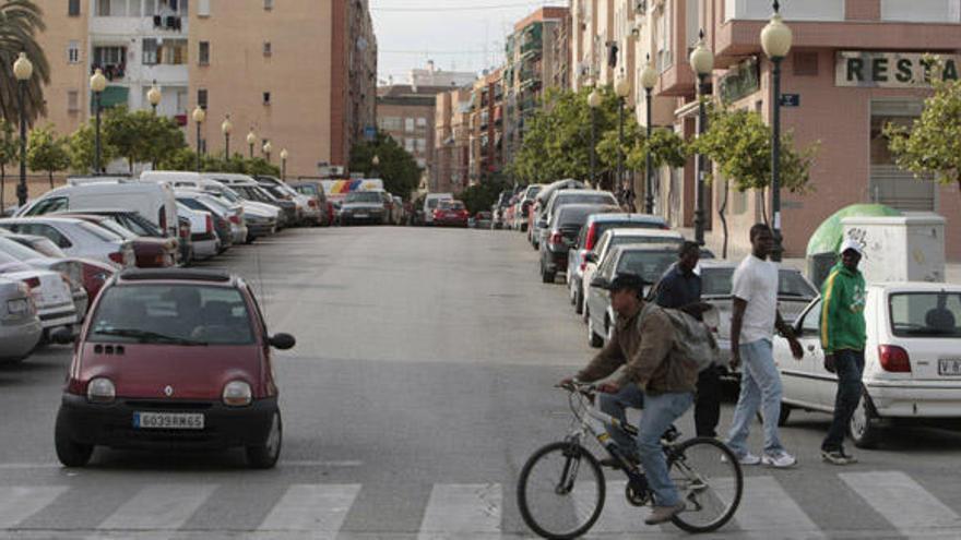 Una calle de Orriols.