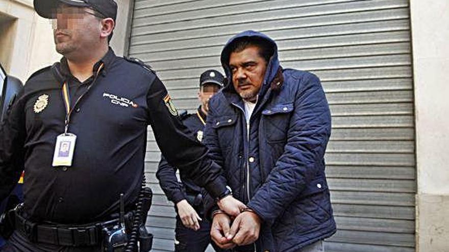 Mariano, uno de los procesados en el crimen del Bando, el día que fue llevado al Juzgado.