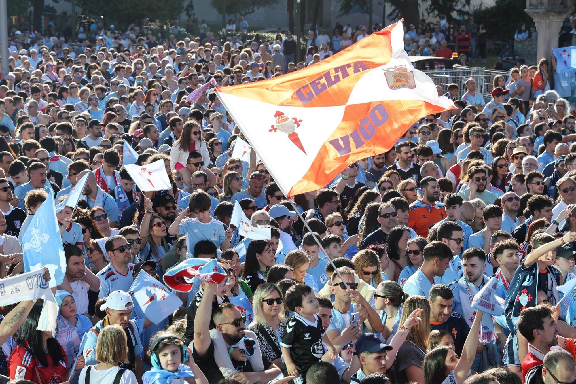 El Celta celebra por todo lo alto su llegada a Europa