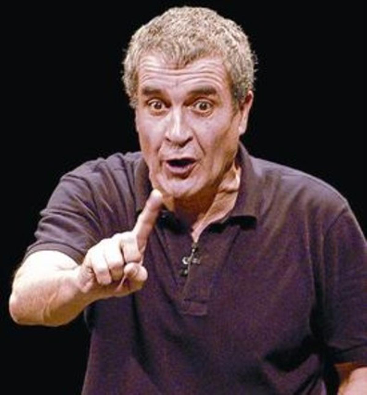 L’actor, a ’Rubianes solamente’, en una imatge del 2003. L’actor, a ’Rubianes solamente’, en una imatge del 2003.