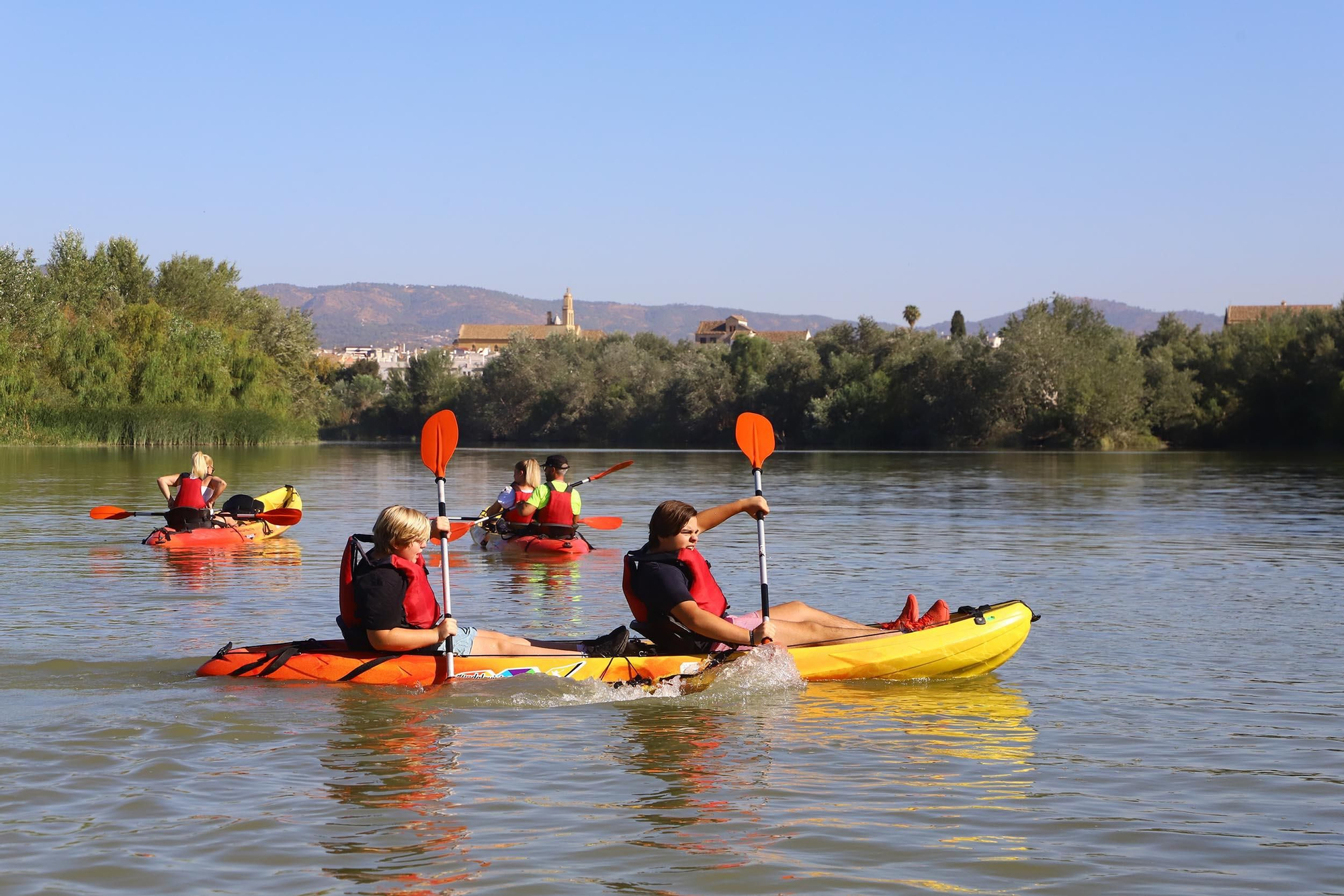 Paseos en kayak por el róio Guadalquivir