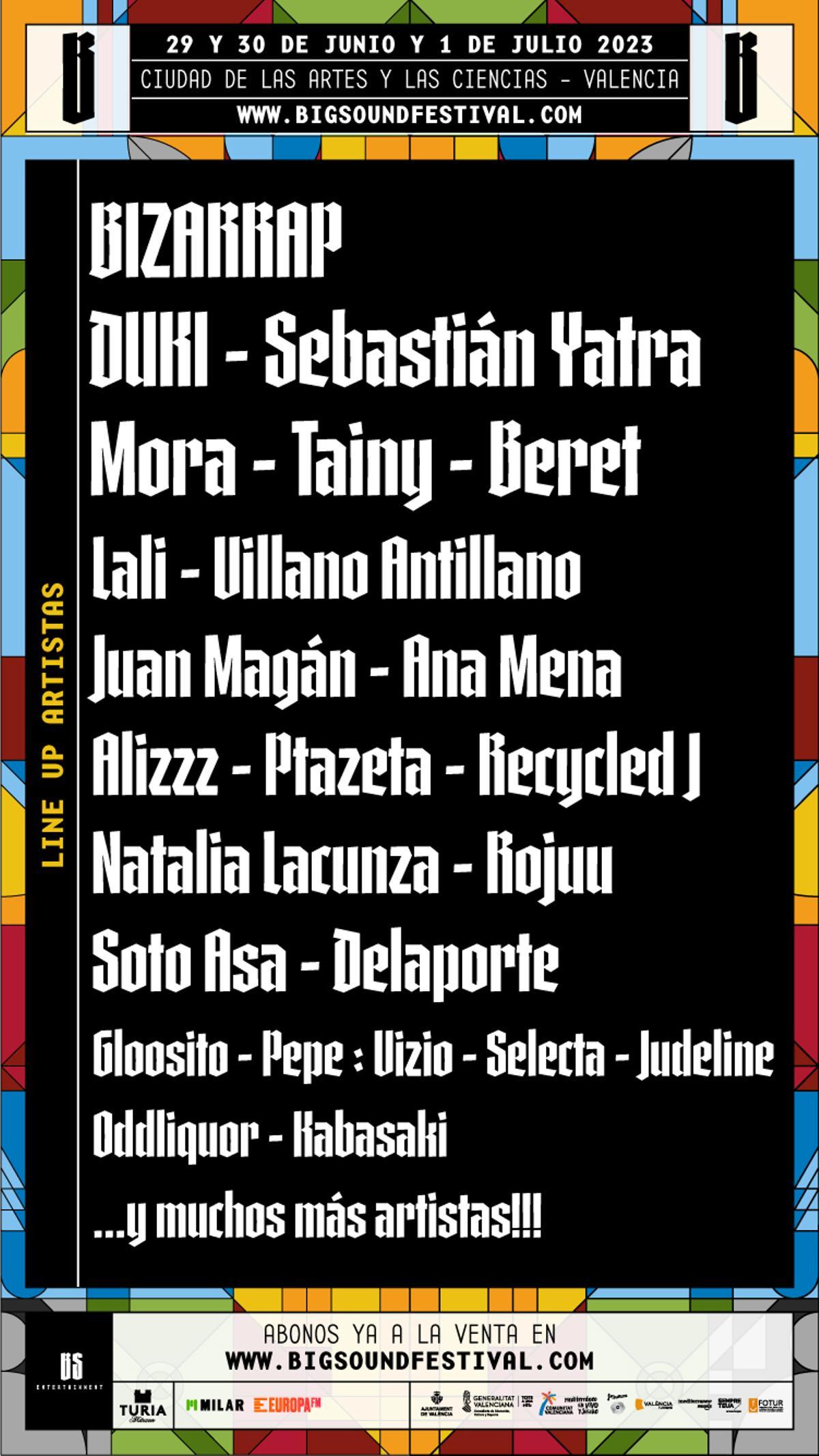 Cartel BigSound en València.