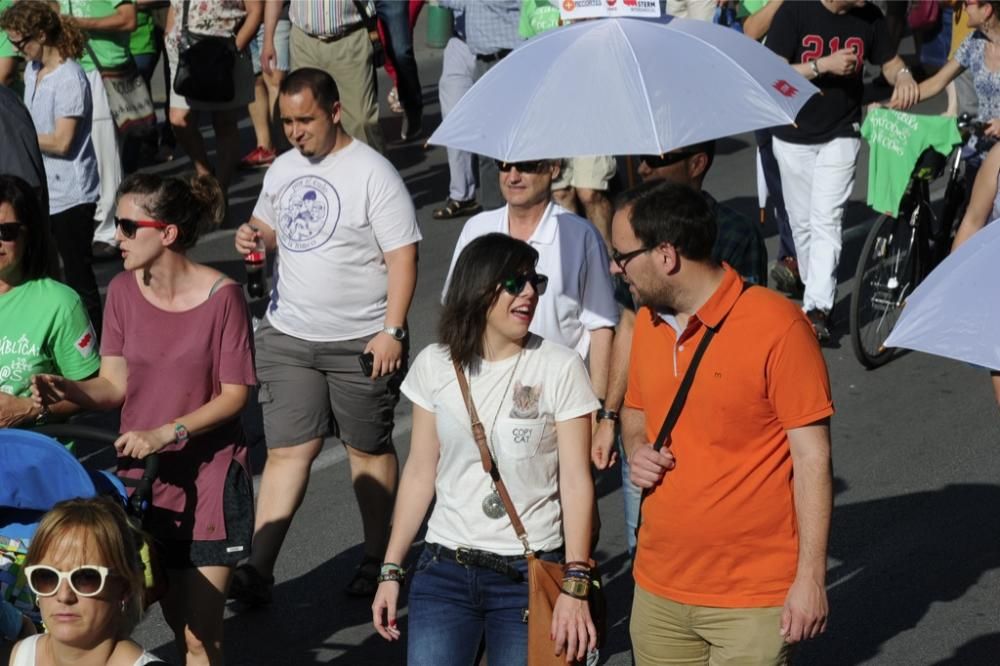 La protesta de educación en Murcia, en imágenes