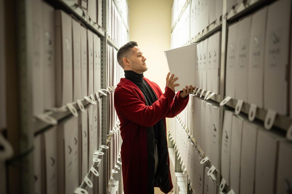 Daniel Melián, responsable del Archivo Histórico de La Laguna