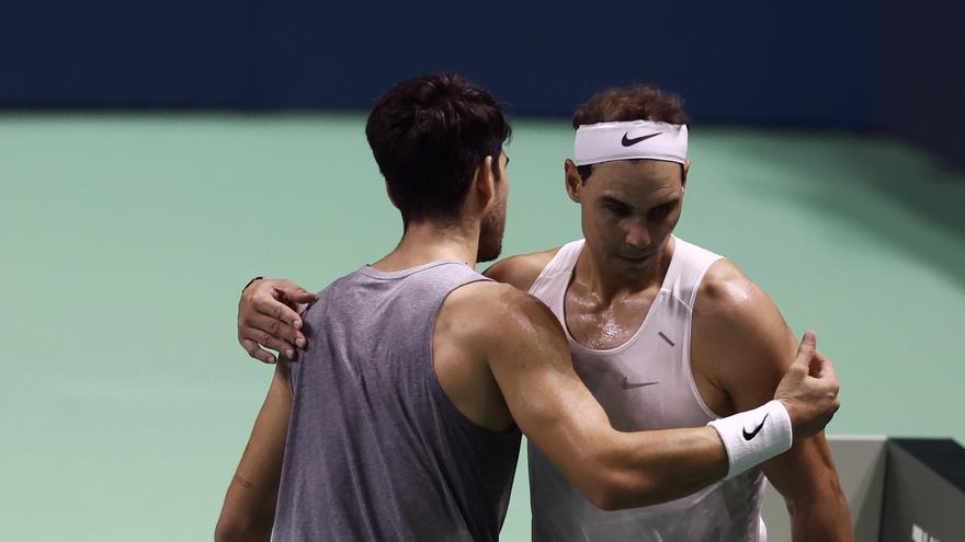 Nadal y Alcaraz jugarán los individuales; el murciano,  también en el dobles