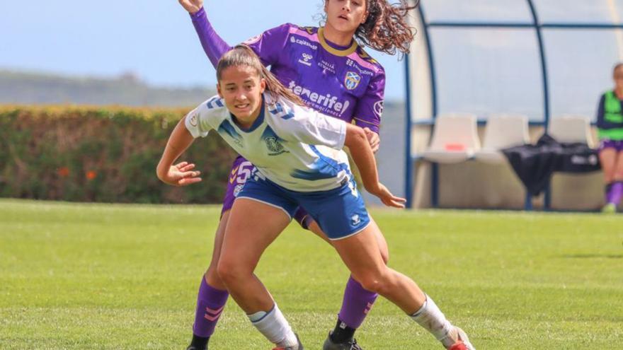 Lance del juego entre la UD Tenerife El Rosario y el Fundación. | CDT