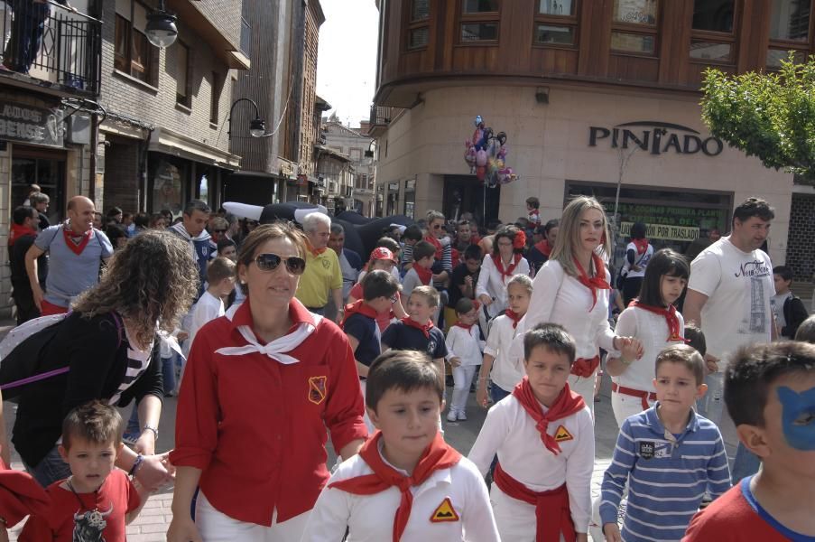 Los toros hinchables llenaron las calles