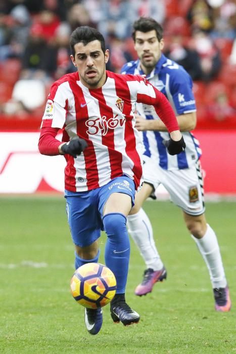 El partido entre el Sporting y el Alavés, en imágenes