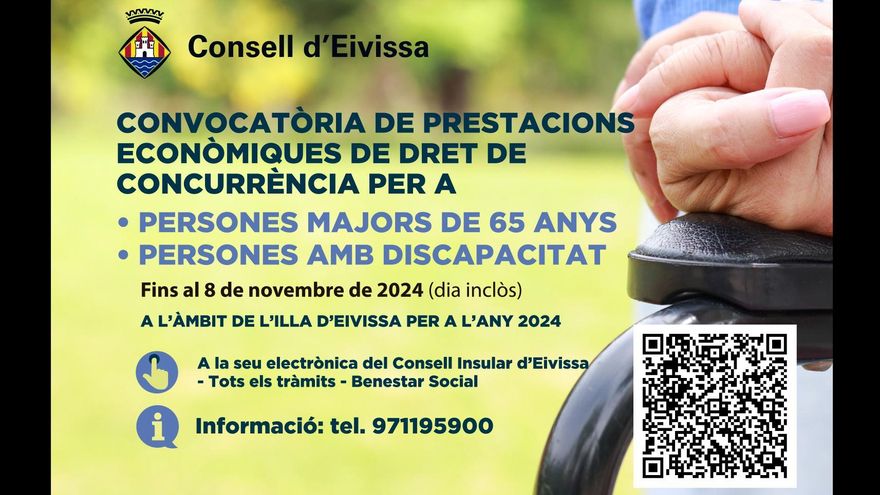 Ja es poden demanar les prestacions econòmiques per a majors de 65 anys i per a persones amb discapacitat