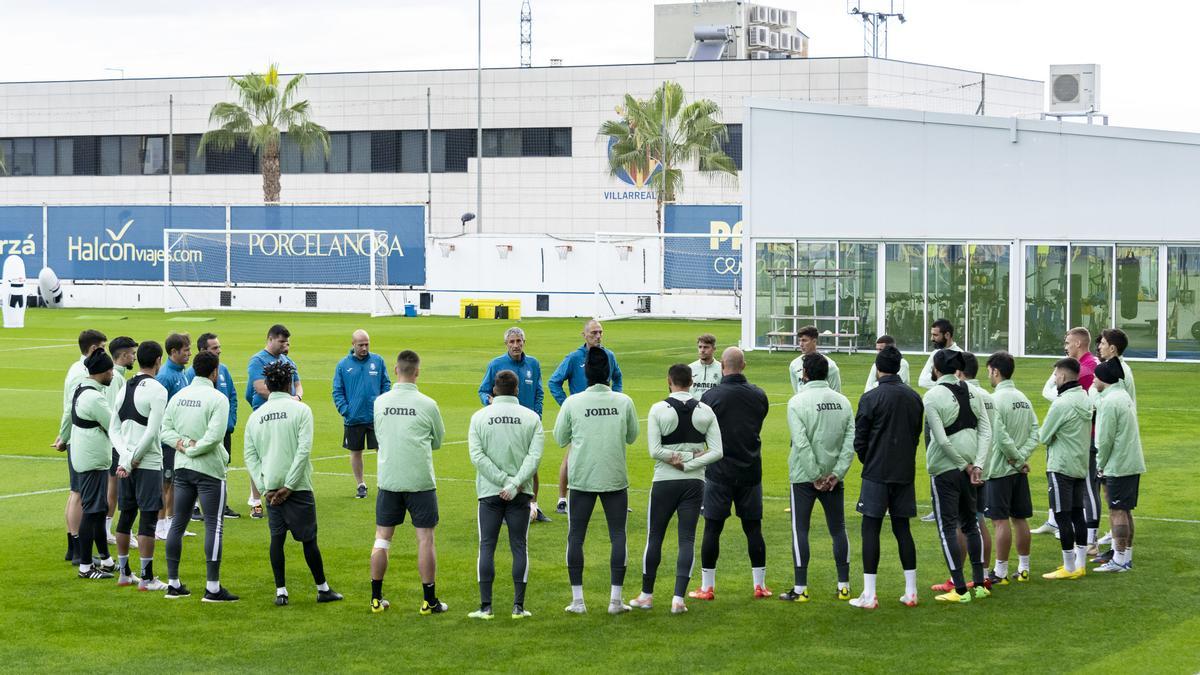 Una imagen de un entrenamiento del Villarreal