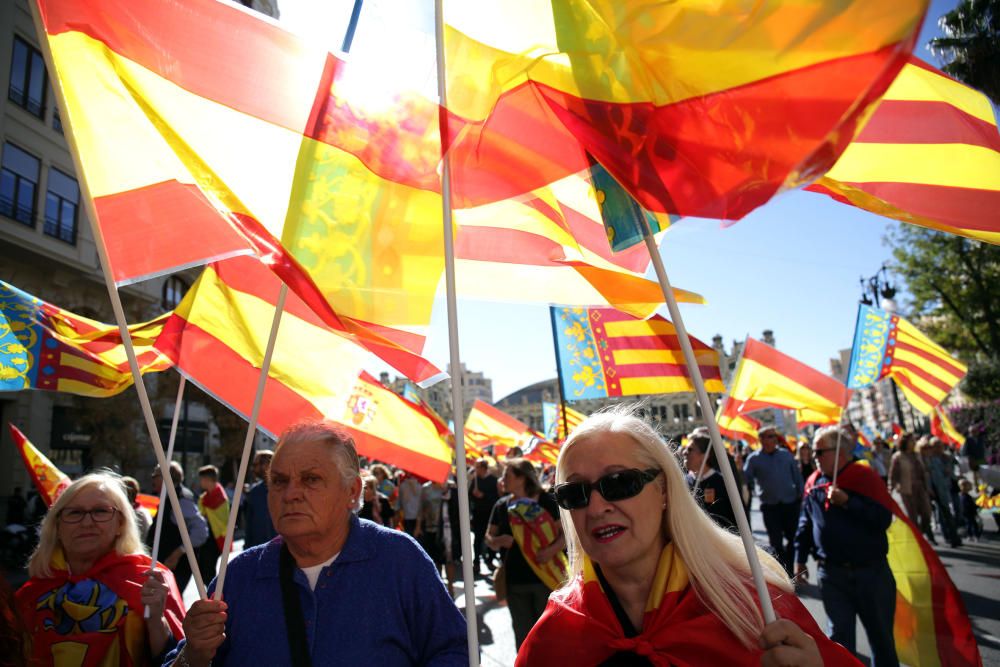 Manifiestación en València contra los 'països catalans'