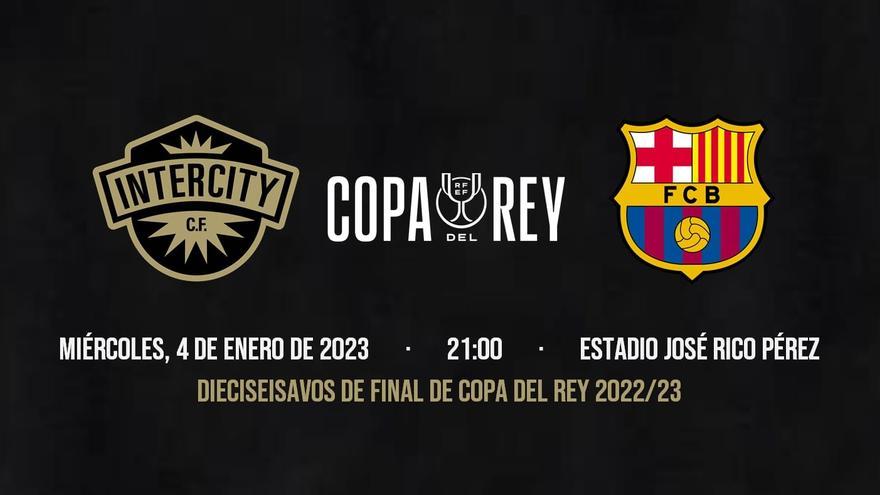 Las entradas para el Intercity-Barça de Copa costarán entre 100 y 30 euros a los no socios