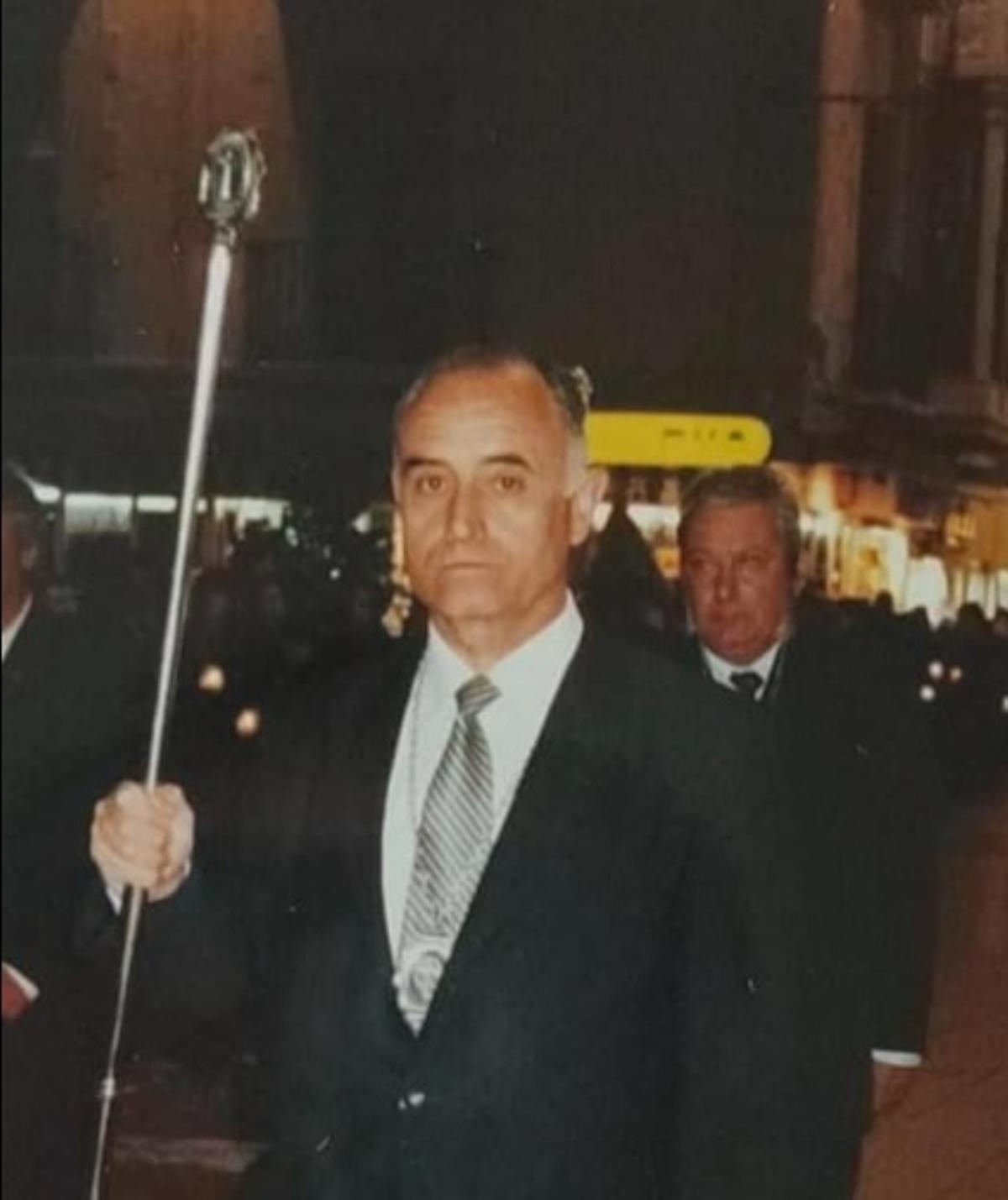 José Hernández Rodríguez, durante una procesión.