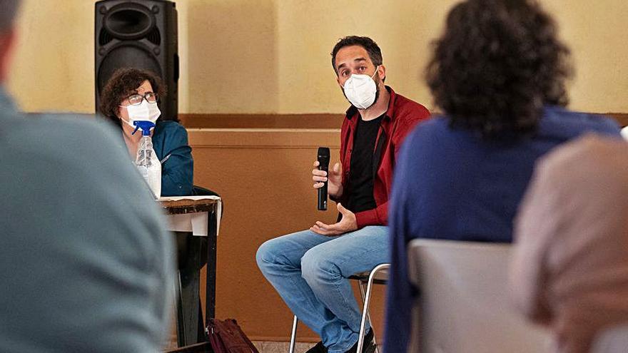 Chema Mezquita, durante la jornada en Fuentes de Ropel.