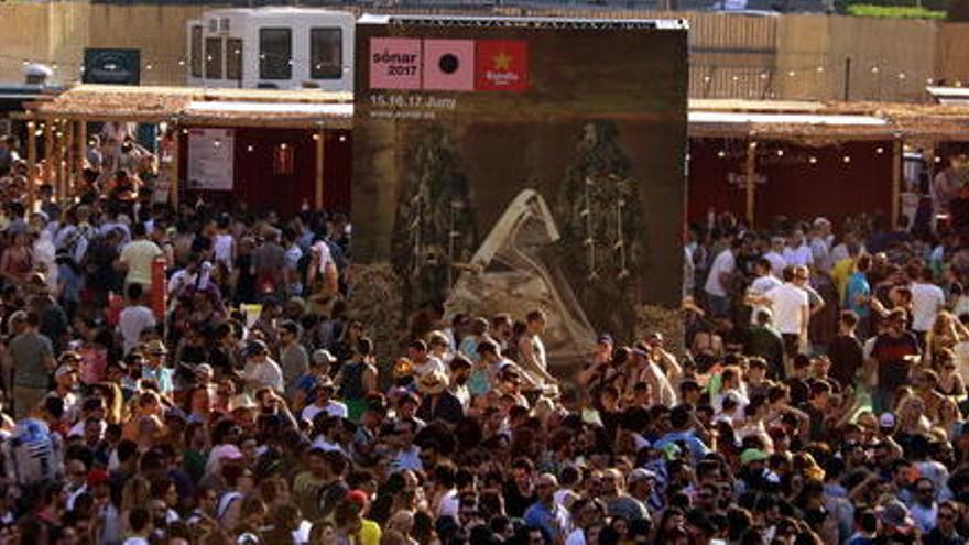 El Sónar Village, en la darrera jornada del Sónar el 17 de juny de 2017