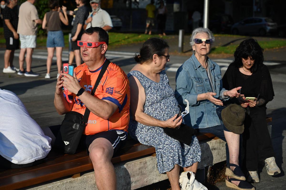 El eclipse desde Pontevedra y su área, en imágenes El eclipse desde Pontevedra y su área, en imágenes