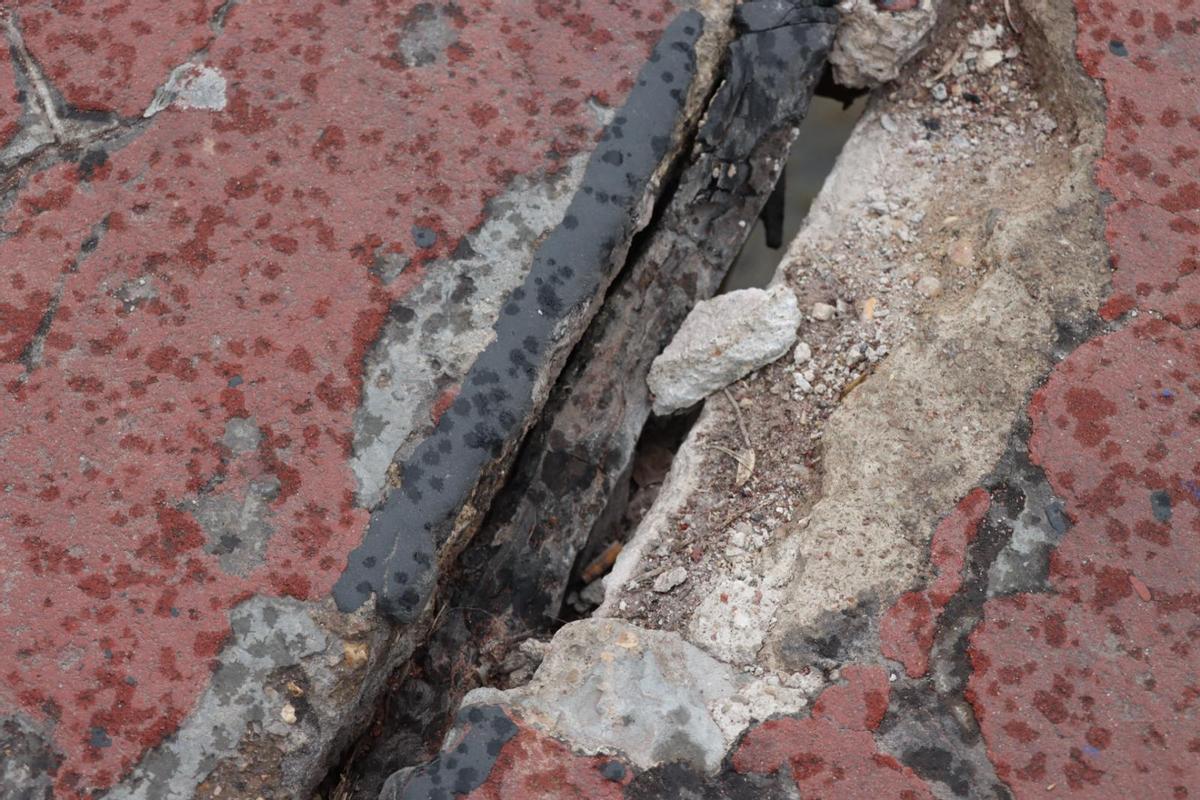 Estado en el que se encuentra la pasarela que conecta Xirivella y València.