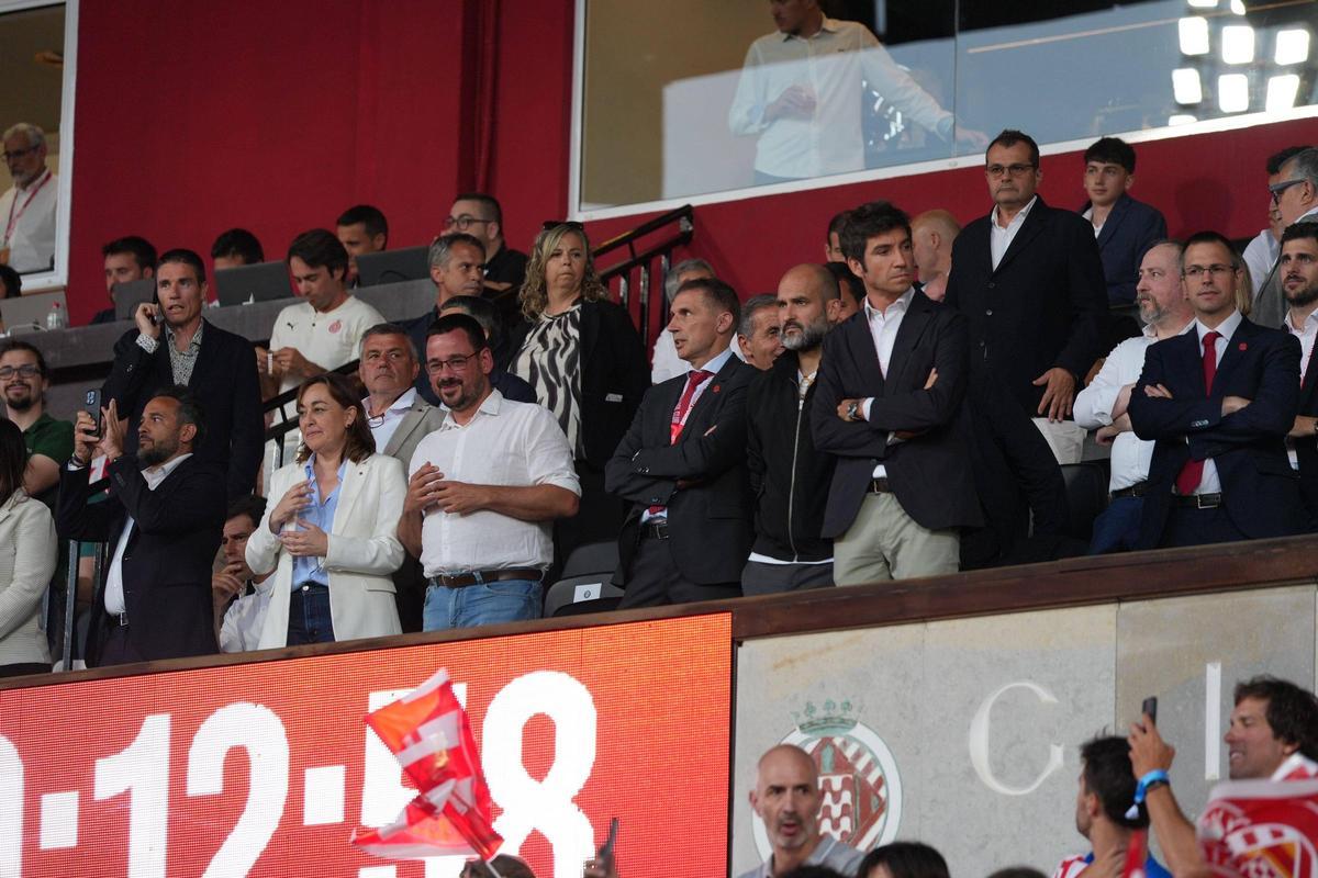 La llotja de Montilivi abans del partit contra l'Elx