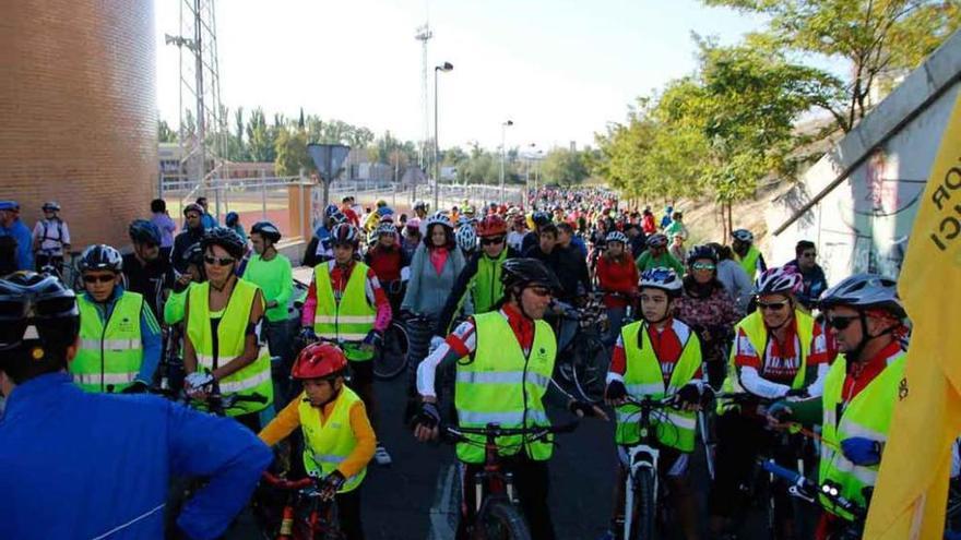 Inicio del Día de la Bici del pasado año.