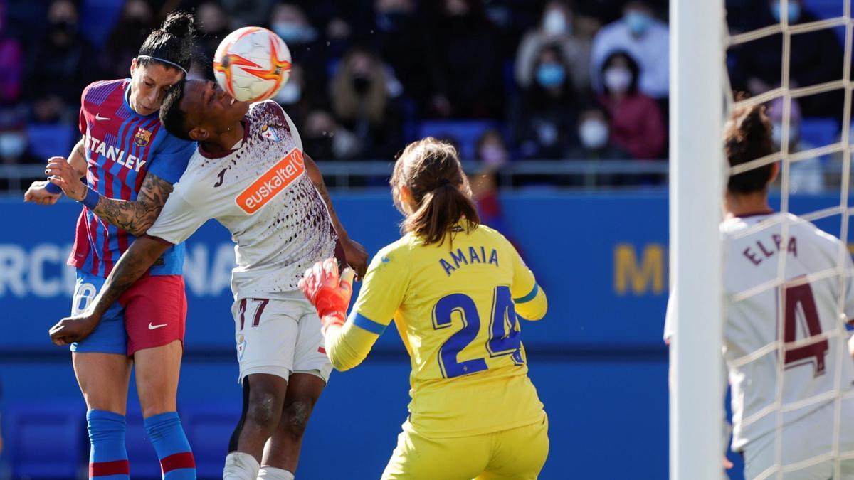 Un partido la Liga Iberdrola entre el Barcelona y el Eibar.