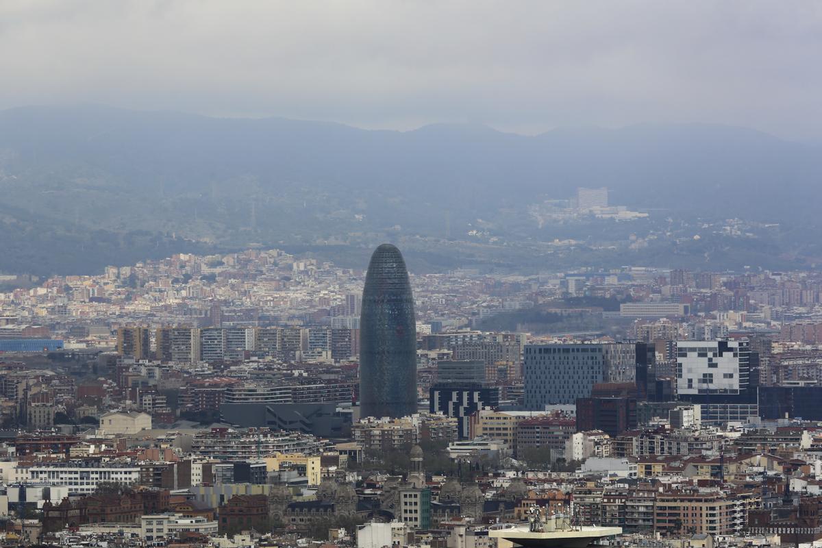 Vista aérea de Barcelona.