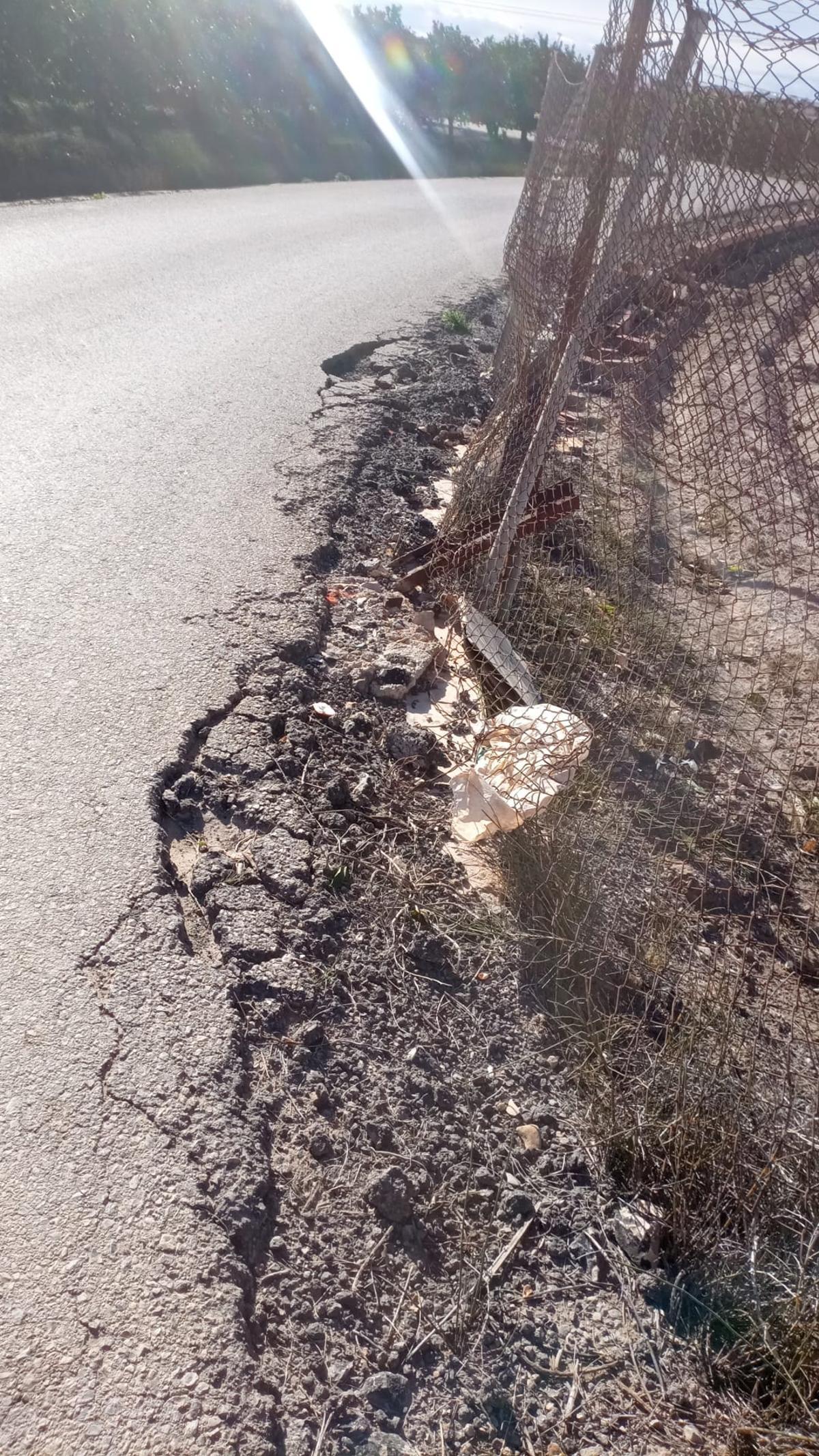 Degradación en los caminos de l'Horta.