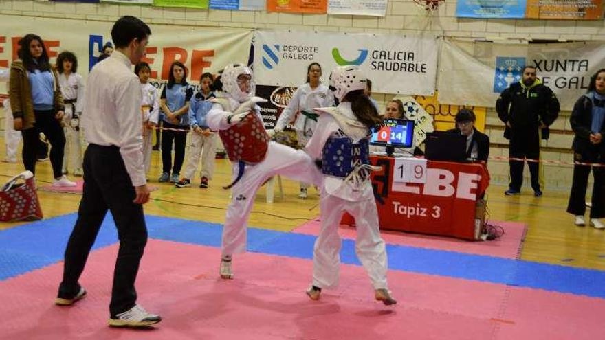 Un momento del campeonato disputado en Moaña. // G. Núñez