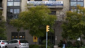 Nueva promoción de pisos en alquiler en el barrio del Poble Nou de Barcelona, esta semana.