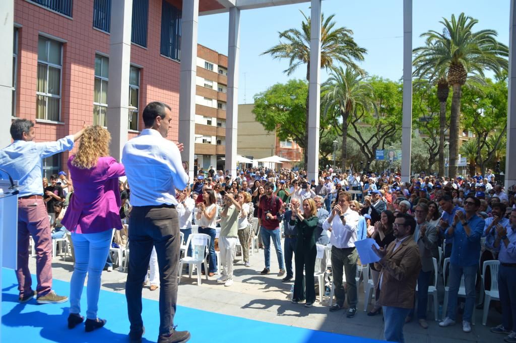 Carlos Mazón y Vicent Mompó acompañan a Paqui Bartual en el acto central de campaña del PP en Xirivella