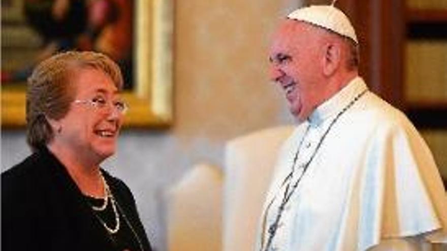 El Papa es reuneix amb la presidenta de Xile