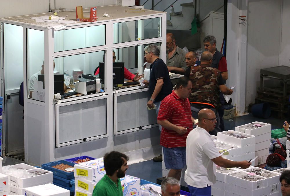 Así es un día de trabajo en la pescadería de Mercamálaga