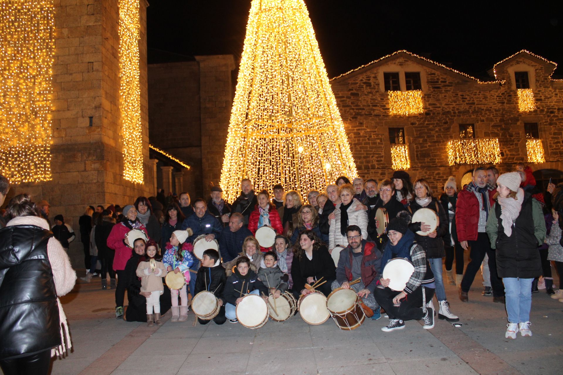 Encendido de las luces navideñas en Puebla de Sanabria