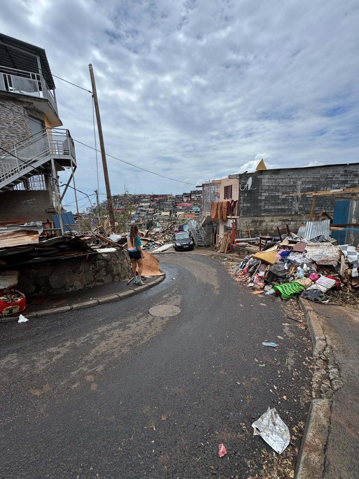 Imagen de los efectos del huracán tomada por las dos alicantinas atrapadas en la isla.
