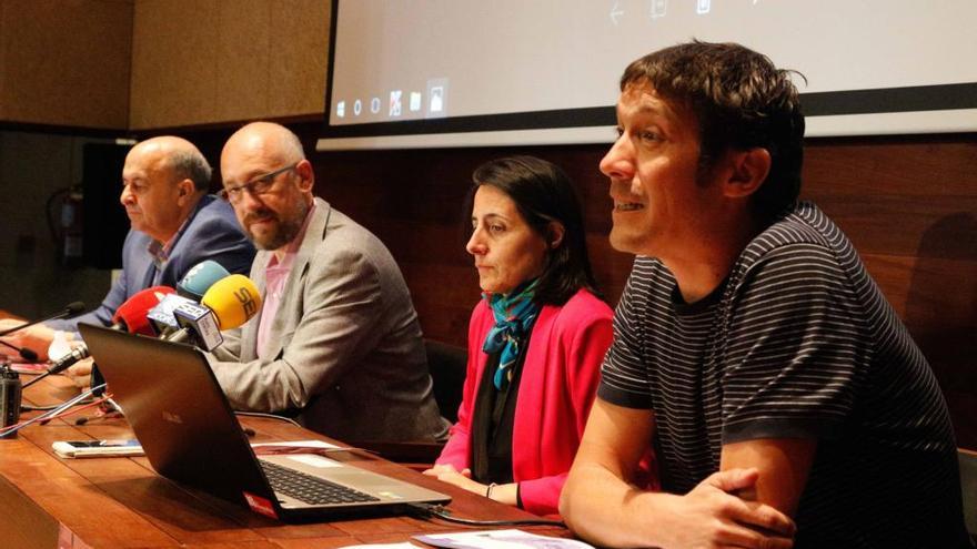 Desde la izquierda, Feliciano Ferrero, Pedro Cruz, Beatriz Sánchez y Pepe Calvo