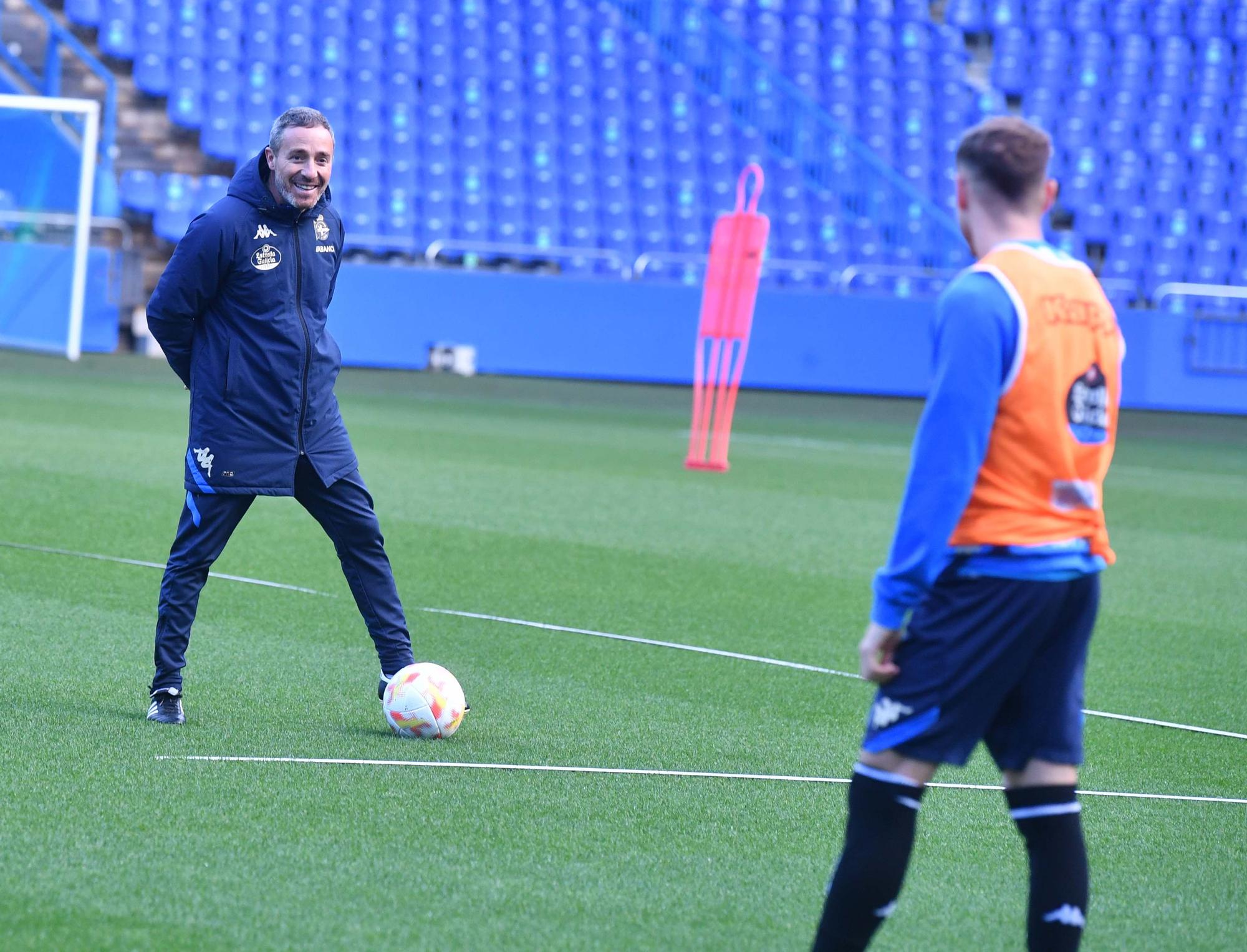 El Dépor prepara en Riazor su encuentro ante el Rayo Majadahonda