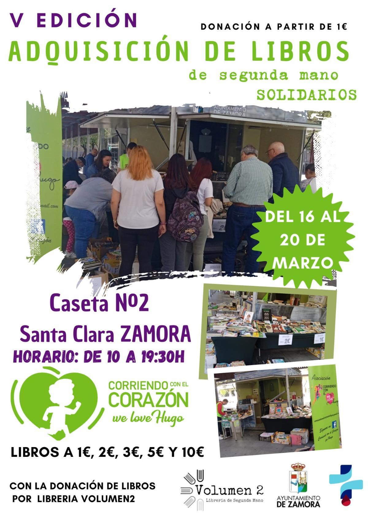 V Edición de la adquisición de libros de segunda mano solidarios